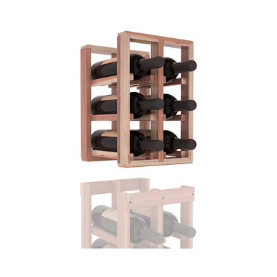 InstaCellar - 2 Column Standard Extender Rack in Premium Redwood Unstained with WineSafe™ Satin Sealant