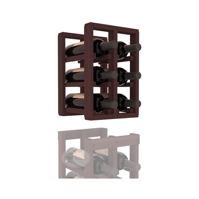 InstaCellar - 2 Column Standard Extender Rack in Premium Redwood Walnut stained without WineSafe™ Satin Sealant