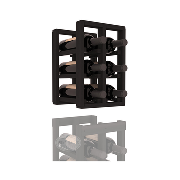 InstaCellar - 2 Column Standard Extender Rack in Premium Redwood Black stained without WineSafe™ Satin Sealant