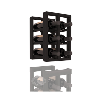 InstaCellar - 2 Column Standard Extender Rack in Premium Redwood Black stained without WineSafe™ Satin Sealant