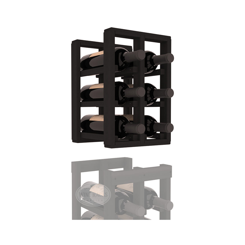 InstaCellar - 2 Column Standard Extender Rack in Premium Redwood Black stained without WineSafe™ Satin Sealant