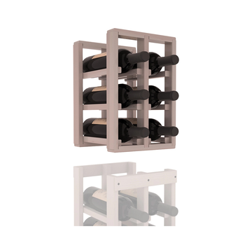 InstaCellar - 2 Column Standard Extender Rack in Premium Redwood Greywash stained with WineSafe™ Satin Sealant