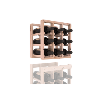 InstaCellar - 3 Column Standard Extender Rack in Knotty Alder Unstained with WineSafe™ Satin Sealant