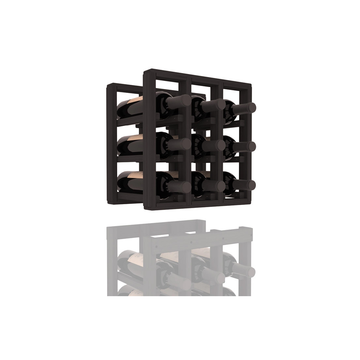 InstaCellar - 3 Column Standard Extender Rack in Grand Mahogany Black stained without WineSafe™ Satin Sealant