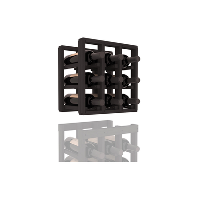 InstaCellar - 3 Column Standard Extender Rack in Grand Mahogany Black stained without WineSafe™ Satin Sealant