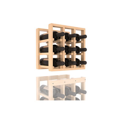 InstaCellar - 3 Column Standard Extender Rack in Ponderosa Pine Unstained with WineSafe™ Satin Sealant