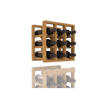 InstaCellar - 3 Column Standard Extender Rack in Ponderosa Pine Oak stained without WineSafe™ Satin Sealant