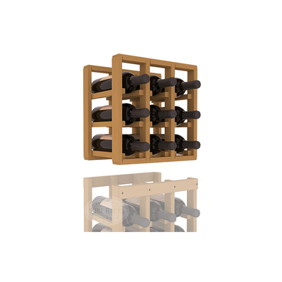 InstaCellar - 3 Column Standard Extender Rack in Ponderosa Pine Oak stained without WineSafe™ Satin Sealant
