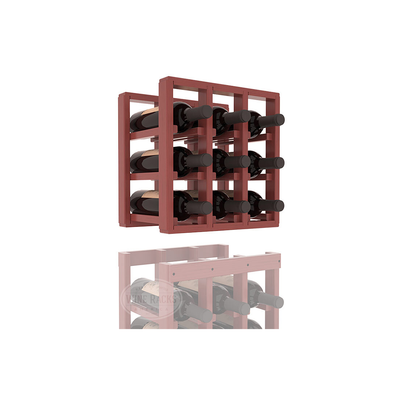 InstaCellar - 3 Column Standard Extender Rack in Ponderosa Pine Cherry stained with WineSafe™ Satin Sealant