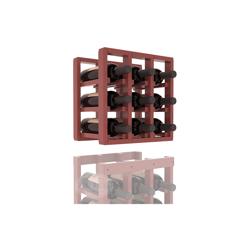 InstaCellar - 3 Column Standard Extender Rack in Ponderosa Pine Cherry stained with WineSafe™ Satin Sealant