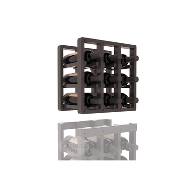 InstaCellar - 3 Column Standard Extender Rack in Ponderosa Pine Black stained with WineSafe™ Satin Sealant