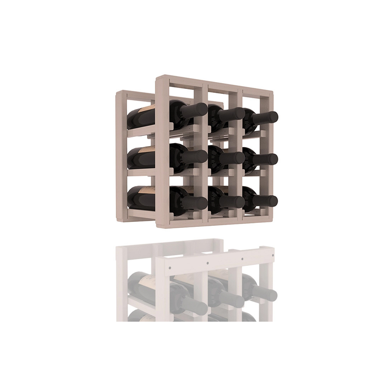 InstaCellar - 3 Column Standard Extender Rack in Ponderosa Pine Greywash stained with WineSafe™ Satin Sealant