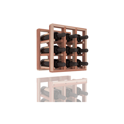 InstaCellar - 3 Column Standard Extender Rack in Premium Redwood Unstained without WineSafe™ Satin Sealant