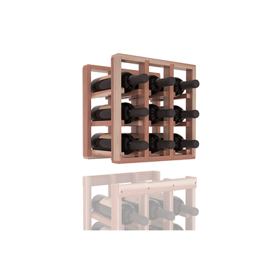 InstaCellar - 3 Column Standard Extender Rack in Premium Redwood Unstained with WineSafe™ Satin Sealant