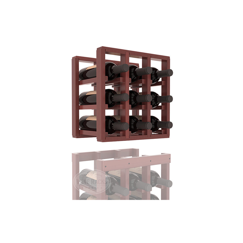 InstaCellar - 3 Column Standard Extender Rack in Premium Redwood Cherry stained with WineSafe™ Satin Sealant