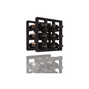 InstaCellar - 3 Column Standard Extender Rack in Premium Redwood Black stained without WineSafe™ Satin Sealant