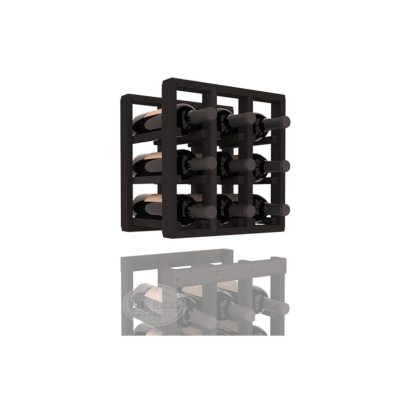 InstaCellar - 3 Column Standard Extender Rack in Premium Redwood Black stained without WineSafe™ Satin Sealant