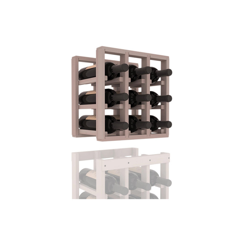 InstaCellar - 3 Column Standard Extender Rack in Premium Redwood Greywash stained without WineSafe™ Satin Sealant