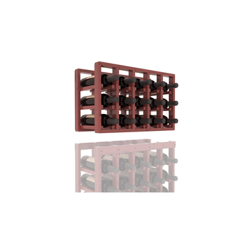 InstaCellar - 5 Column Standard Extender Rack in Knotty Alder Cherry stained with WineSafe™ Satin Sealant
