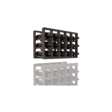 InstaCellar - 5 Column Standard Extender Rack in Knotty Alder Black stained with WineSafe™ Satin Sealant