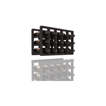 InstaCellar - 5 Column Standard Extender Rack in Grand Mahogany Black stained without WineSafe™ Satin Sealant