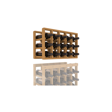 InstaCellar - 5 Column Standard Extender Rack in Ponderosa Pine Oak stained without WineSafe™ Satin Sealant
