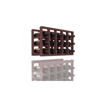 InstaCellar - 5 Column Standard Extender Rack in Ponderosa Pine Walnut stained without WineSafe™ Satin Sealant