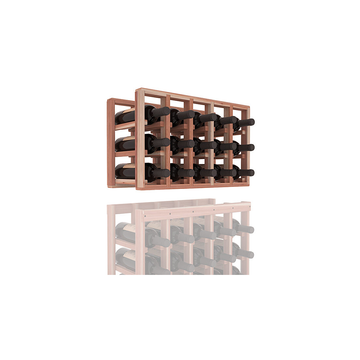 InstaCellar - 5 Column Standard Extender Rack in Premium Redwood Unstained without WineSafe™ Satin Sealant