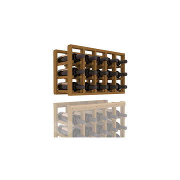 InstaCellar - 5 Column Standard Extender Rack in Premium Redwood Oak stained without WineSafe™ Satin Sealant