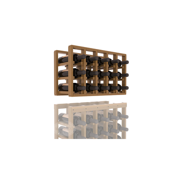 InstaCellar - 5 Column Standard Extender Rack in Premium Redwood Oak stained with WineSafe™ Satin Sealant