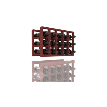 InstaCellar - 5 Column Standard Extender Rack in Premium Redwood Cherry stained without WineSafe™ Satin Sealant