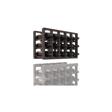 InstaCellar - 5 Column Standard Extender Rack in Premium Redwood Black stained with WineSafe™ Satin Sealant