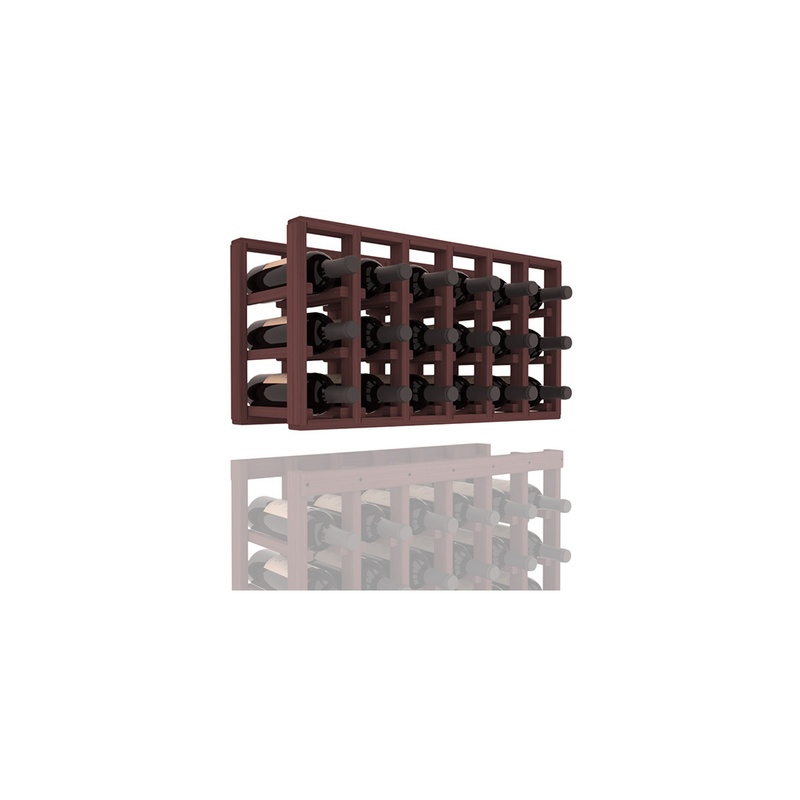 InstaCellar - 6 Column Standard Extender Rack in Grand Mahogany Walnut stained without WineSafe™ Satin Sealant