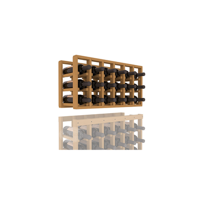 InstaCellar - 6 Column Standard Extender Rack in Ponderosa Pine Oak stained without WineSafe™ Satin Sealant