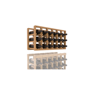 InstaCellar - 6 Column Standard Extender Rack in Ponderosa Pine Oak stained with WineSafe™ Satin Sealant