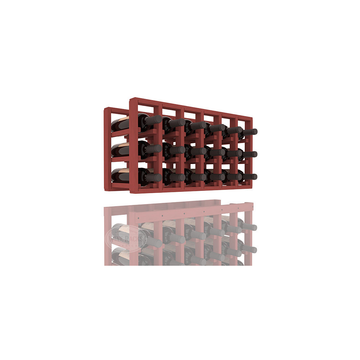 InstaCellar - 6 Column Standard Extender Rack in Ponderosa Pine Cherry stained without WineSafe™ Satin Sealant