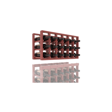 InstaCellar - 6 Column Standard Extender Rack in Ponderosa Pine Cherry stained with WineSafe™ Satin Sealant