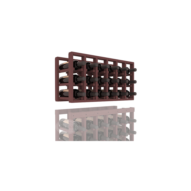 InstaCellar - 6 Column Standard Extender Rack in Ponderosa Pine Walnut stained without WineSafe™ Satin Sealant