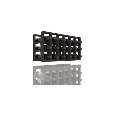 InstaCellar - 6 Column Standard Extender Rack in Ponderosa Pine Black stained without WineSafe™ Satin Sealant