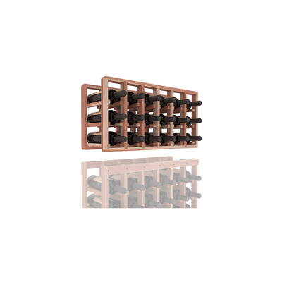 InstaCellar - 6 Column Standard Extender Rack in Premium Redwood Unstained without WineSafe™ Satin Sealant