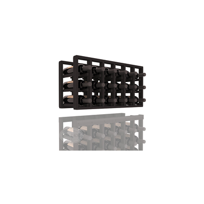 InstaCellar - 6 Column Standard Extender Rack in Premium Redwood Black stained without WineSafe™ Satin Sealant