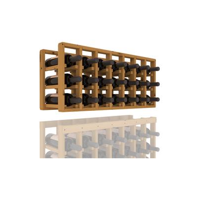 InstaCellar - 7 Column Standard Extender Rack in Knotty Alder Oak stained without WineSafe™ Satin Sealant