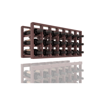 InstaCellar - 7 Column Standard Extender Rack in Knotty Alder Walnut stained with WineSafe™ Satin Sealant