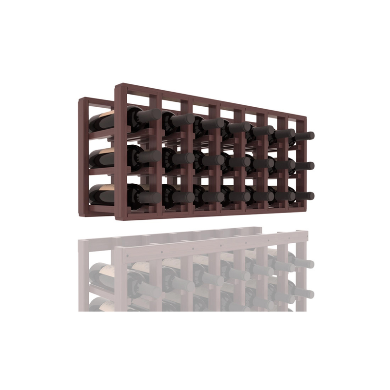 InstaCellar - 7 Column Standard Extender Rack in Grand Mahogany Walnut stained with WineSafe™ Satin Sealant