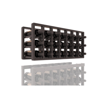 InstaCellar - 7 Column Standard Extender Rack in Grand Mahogany Black stained with WineSafe™ Satin Sealant