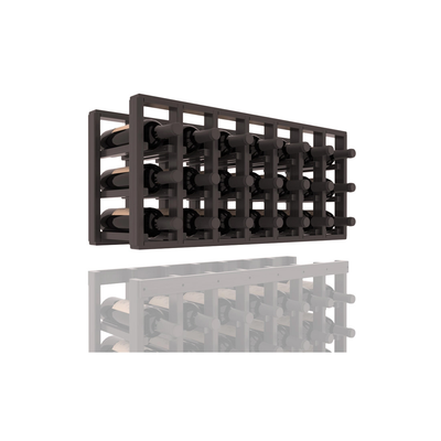 InstaCellar - 7 Column Standard Extender Rack in Grand Mahogany Black stained with WineSafe™ Satin Sealant
