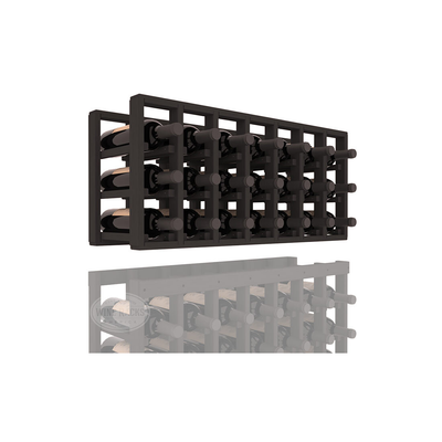 InstaCellar - 7 Column Standard Extender Rack in Ponderosa Pine Black stained without WineSafe™ Satin Sealant