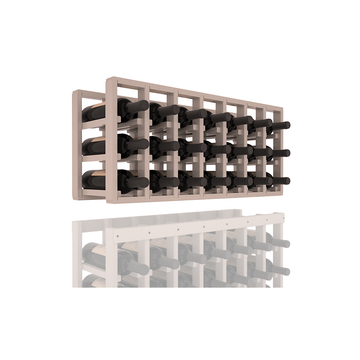 InstaCellar - 7 Column Standard Extender Rack in Ponderosa Pine Greywash stained with WineSafe™ Satin Sealant