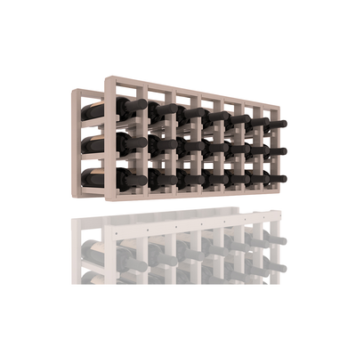 InstaCellar - 7 Column Standard Extender Rack in Ponderosa Pine Greywash stained with WineSafe™ Satin Sealant