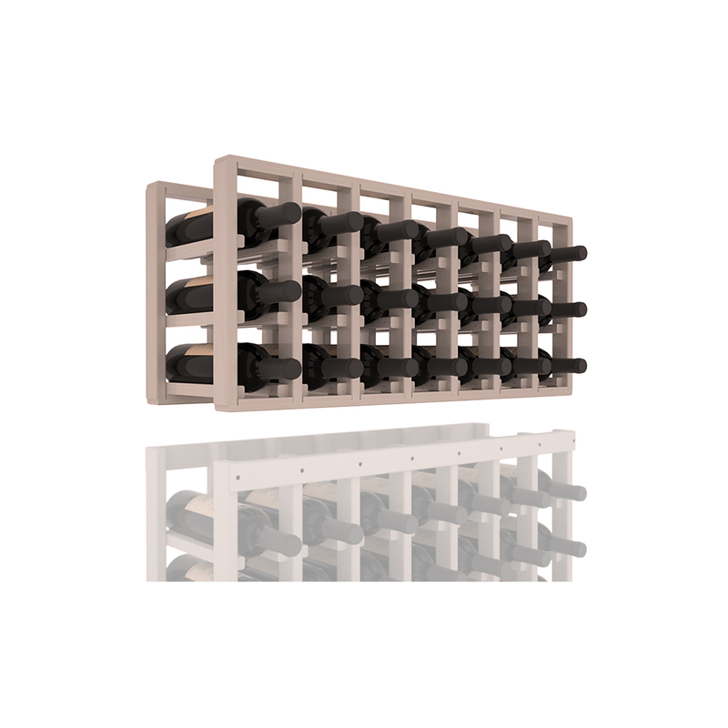 InstaCellar - 7 Column Standard Extender Rack in Ponderosa Pine Greywash stained with WineSafe™ Satin Sealant